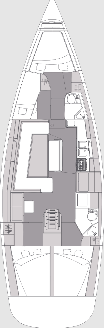 Elan Impression 45.1 charter bareboat or skippered in  Punat