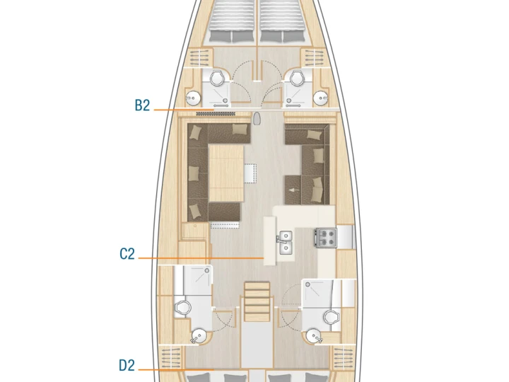 Sailboat hire in Sukošan - Hanse Hanse 588