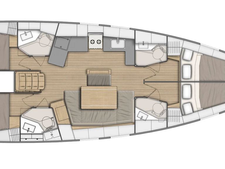 Sailboat hire in Lefkáda - Bénéteau Oceanis 46.1