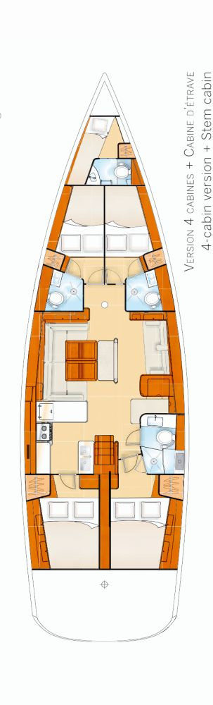 Sailboat hire in Salamina - Bénéteau Oceanis 54