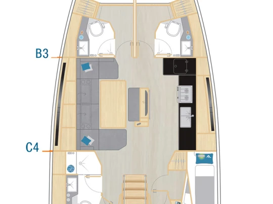 Hanse Hanse 460 charter bareboat or skippered in  Fethiye