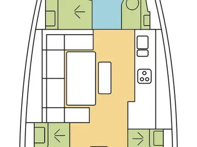 Dufour Dufour 460 Grand Large charter bareboat or skippered in  Zaton