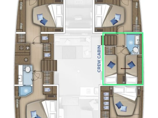 Yacht charter Kaštela - Lagoon Lagoon 55 on SamBoat