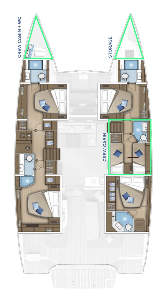 Yacht charter Kaštela - Lagoon Lagoon 55 on SamBoat