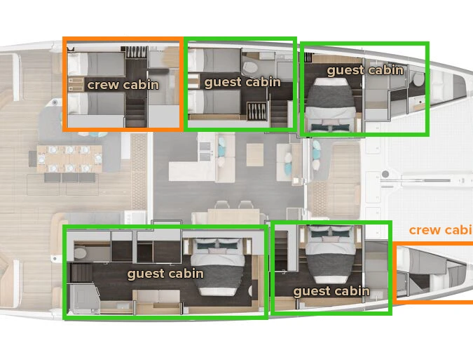 Hire Catamaran Lagoon with a boat licence