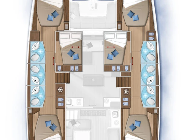 Yacht hire Alimos cheap Lagoon 50