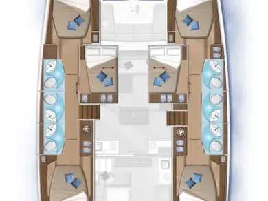 Yacht hire Alimos cheap Lagoon 50