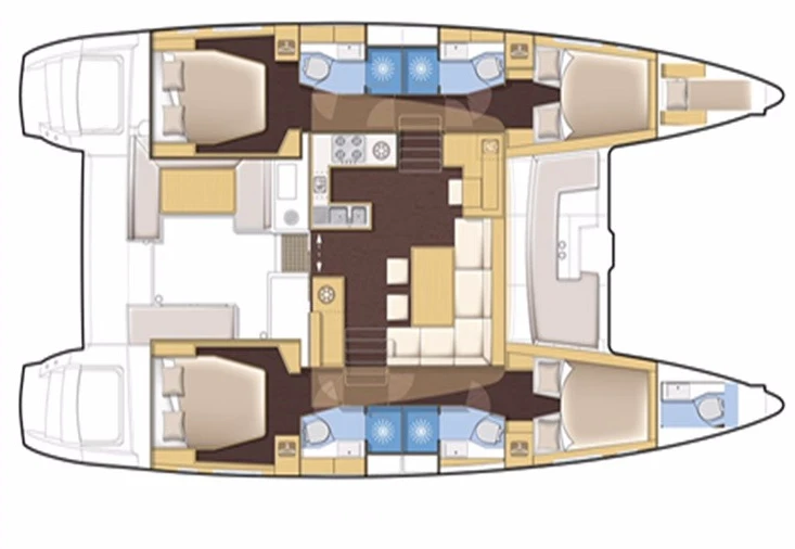 Hire Catamaran Lagoon with a boat licence