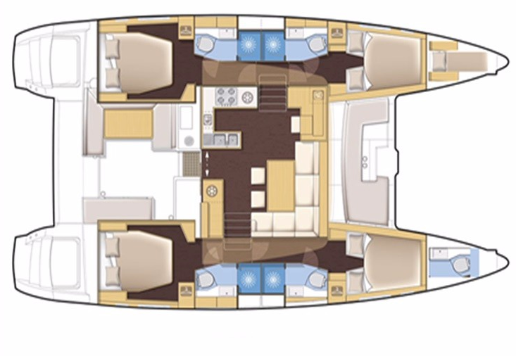 Hire Catamaran Lagoon with a boat licence