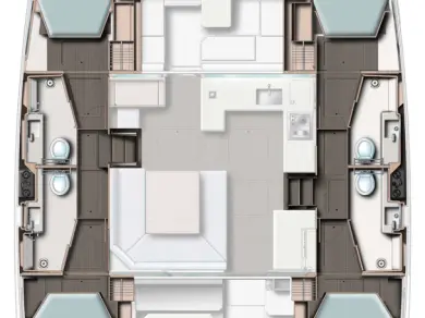 Charter a Leopard Catamarans / Robertson & Caine Leopard 45 in Belize City on Samboat