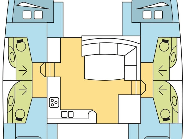 Yacht hire Tribunj cheap Leopard 44 - 4 + 2 cab.