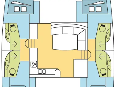 Yacht hire Tribunj cheap Leopard 44 - 4 + 2 cab.