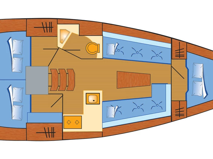 Hire Sailboat Bavaria with a boat licence