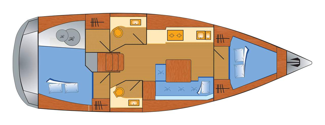 Sailboat hire in Barth - Dufour Dufour 382 Grand Large