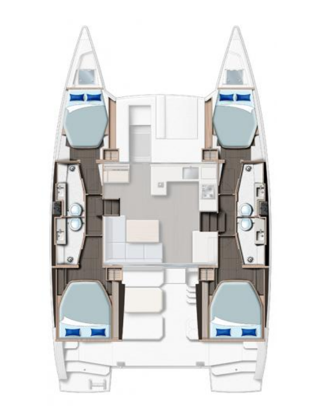 Hire Catamaran with or without skipper Leopard Catamarans / Robertson & Caine Procida