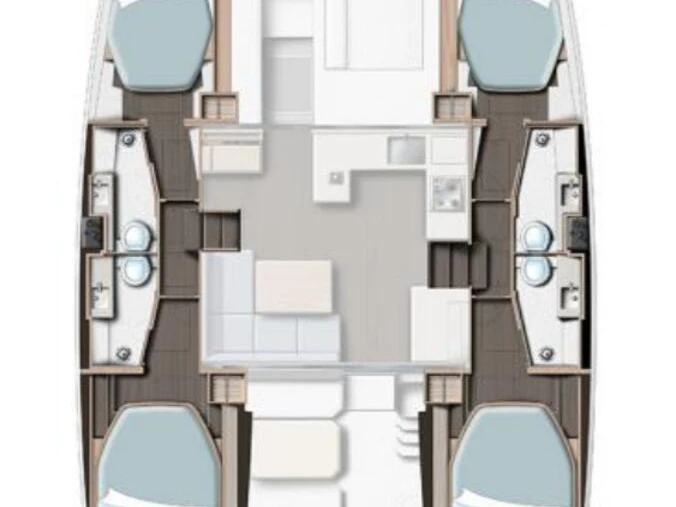 Hire Catamaran Leopard Catamarans / Robertson & Caine with a boat licence