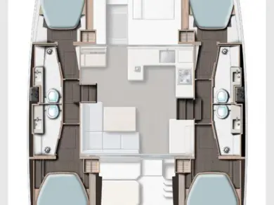 Hire a Leopard Catamarans / Robertson & Caine Leopard 42 - 4 cab. Furnari