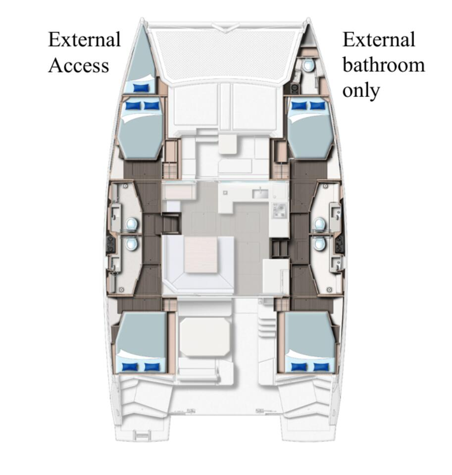 Catamaran hire in Procida - Leopard Catamarans / Robertson & Caine Leopard 45