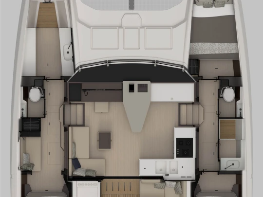 Hire Catamaran Nautitech with a boat licence