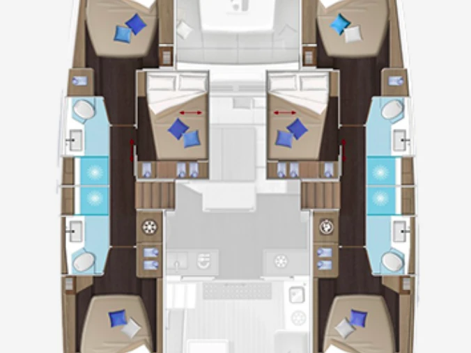 Yacht hire Philipsburg cheap Lagoon 51