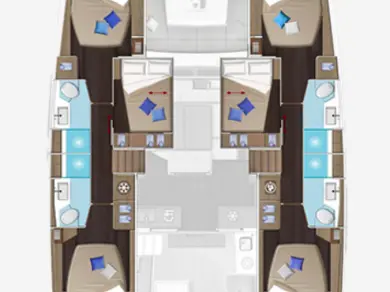 Yacht hire Philipsburg cheap Lagoon 51