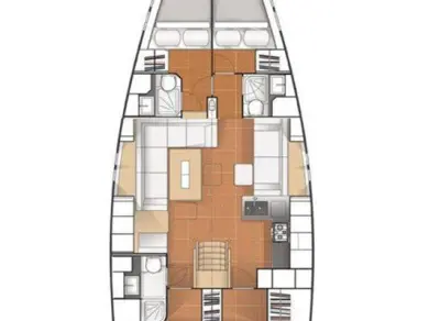 Hanse Hanse 545 charter bareboat or skippered in  Split