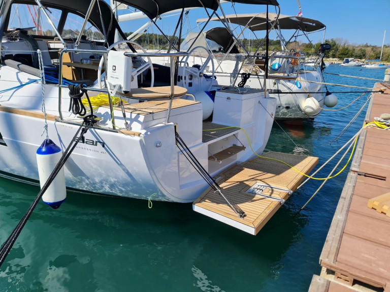 Elan Impression 45.1 charter bareboat or skippered in  Trogir