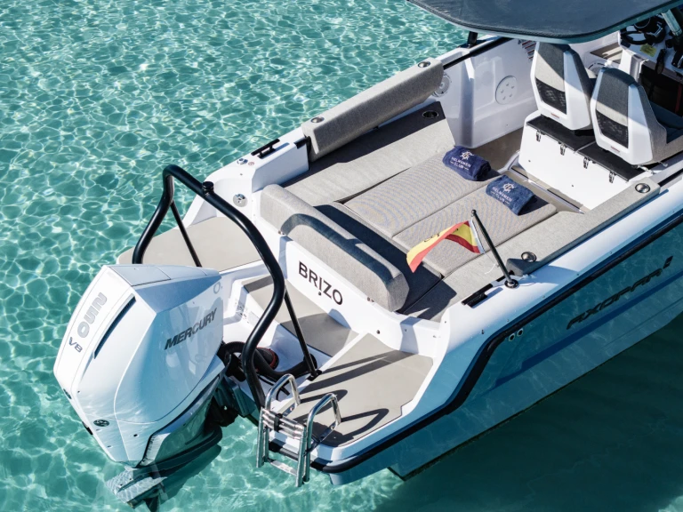 Axopar 25 charter bareboat or skippered in  Santa Eulària des Riu