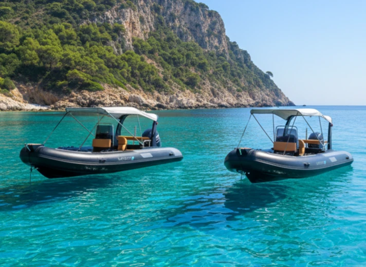 Hire RIB artboat with a boat licence