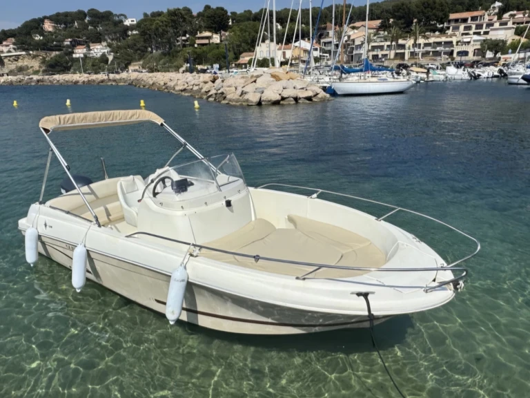 Jeanneau Cap Camarat 5.5 Style charter bareboat or skippered in  Mandelieu-la-Napoule