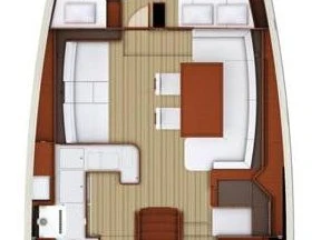 Hire Sailboat Jeanneau with a boat licence