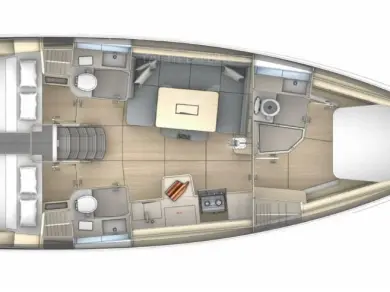 Yacht hire Alimos cheap Dufour 41