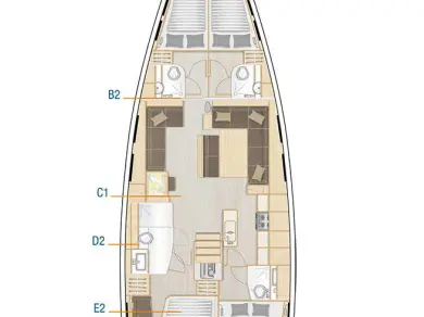 Yacht charter Lefkáda - Hanse Hanse 548 on SamBoat