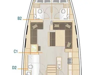 Yacht hire Sukošan cheap Hanse 548