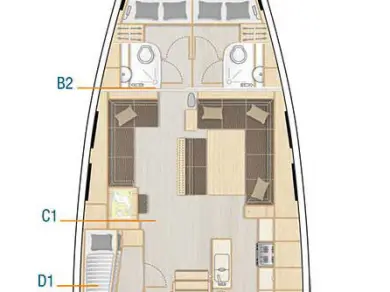 Hire a Hanse Hanse 548 Sukošan