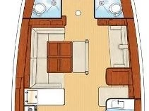 Yacht hire Alimos cheap Oceanis 54