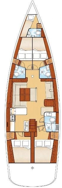 Yacht hire Alimos cheap Oceanis 54