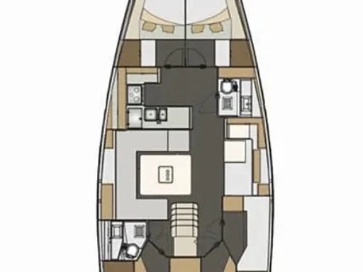 Sailboat hire in Kaštela - Elan Impression 50