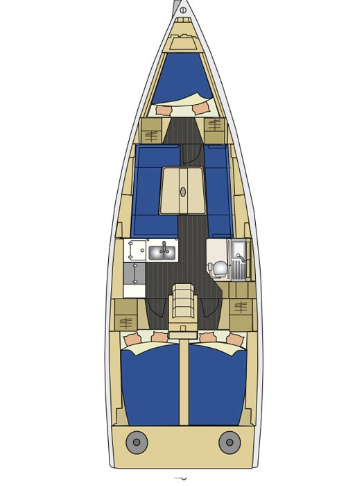 Sailboat hire in Biograd na Moru - Elan Elan 350 Performance