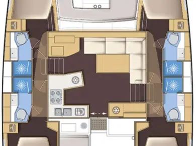 Lagoon Lagoon 450 F charter bareboat or skippered in  Kaštela