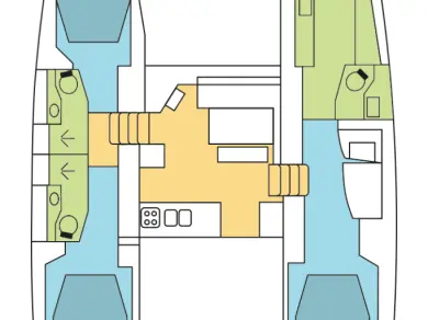 Yacht charter Kaštela - Lagoon Lagoon 46 on SamBoat