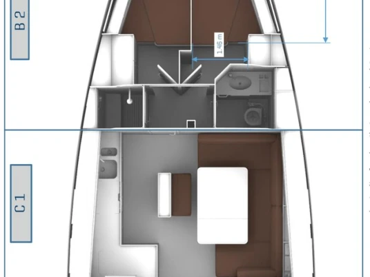 Yacht hire Marmaris cheap Cruiser 46