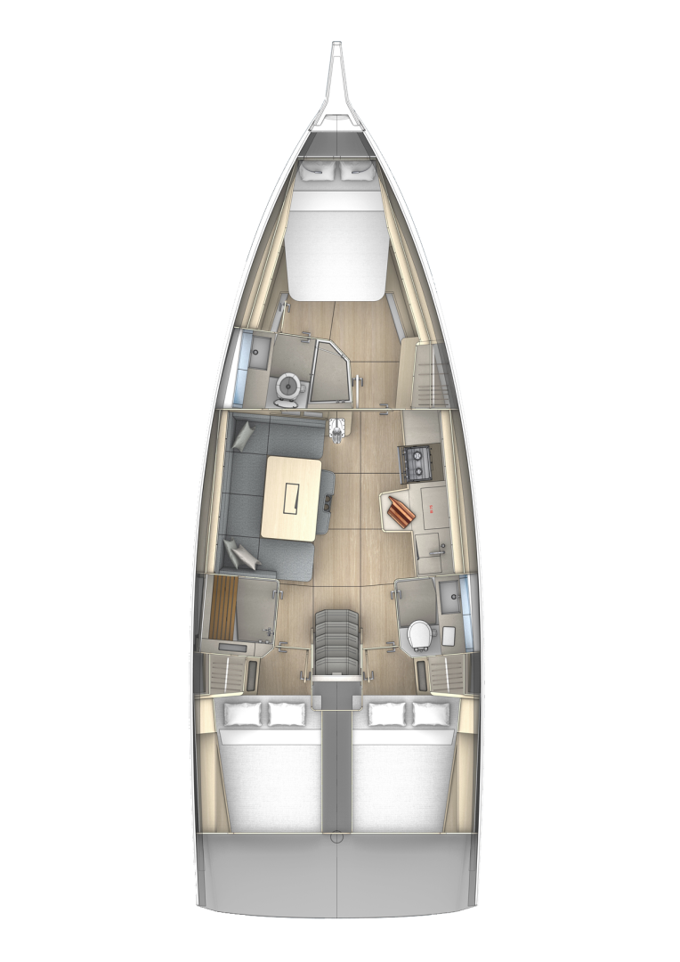 Dufour Dufour 41 charter bareboat or skippered in  Marseille