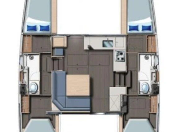 Hire Catamaran with or without skipper Leopard Catamarans / Robertson & Caine Furnari