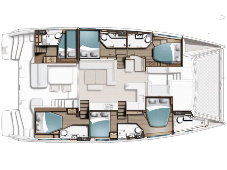 Hire Catamaran with or without skipper Leopard Catamarans / Robertson & Caine Furnari