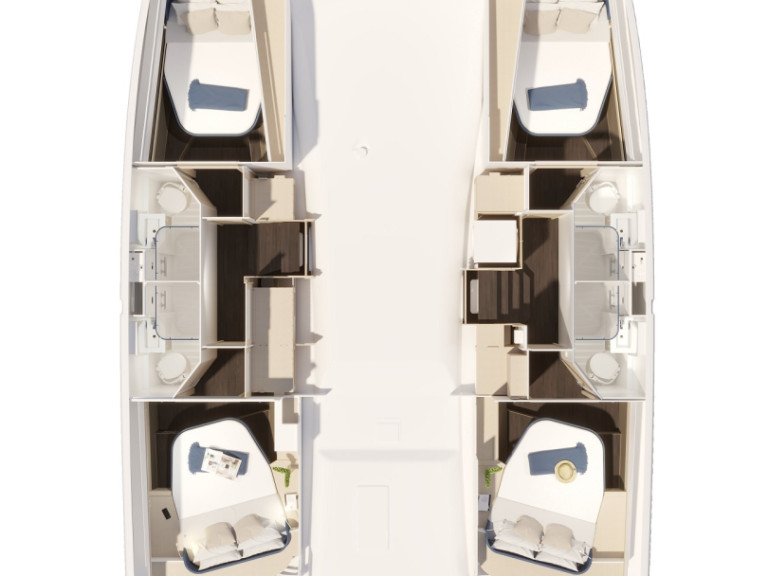 Catamaran hire in Trogir - Fountaine Pajot Fountaine Pajot FP 44 Quatuor - 4 + 2 cab.