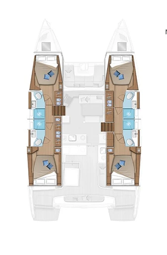 Hire Catamaran Lagoon with a boat licence