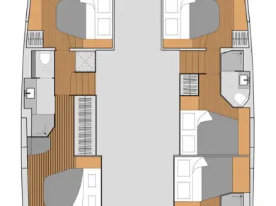 Hire Catamaran with or without skipper Fountaine Pajot Néa Péramos