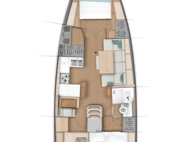 Jeanneau Sun Odyssey 440 charter bareboat or skippered in  Road Town