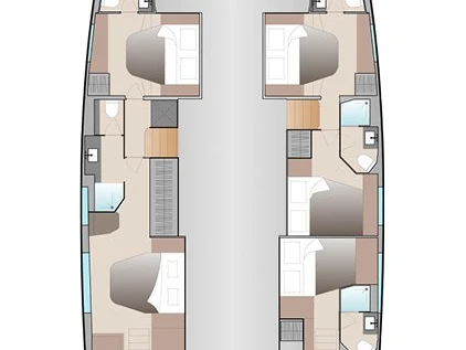 Hire Catamaran Fountaine Pajot with a boat licence
